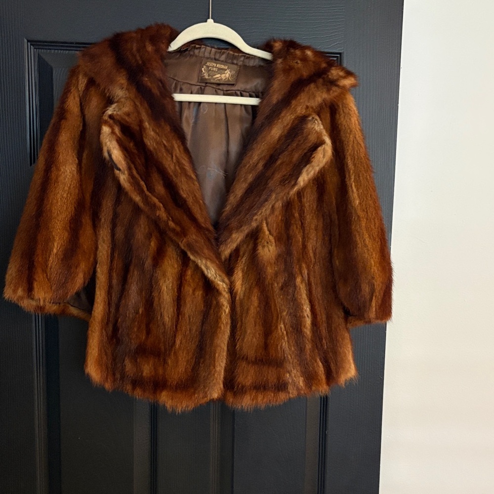 Vintage Brown Fur Coat